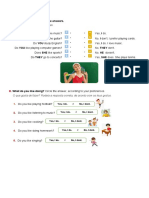 Present Simple: Match The Questions and The Answers