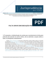 Jurisprudencia em Teses 146 - Falta Grave em Execucao Penal - IV