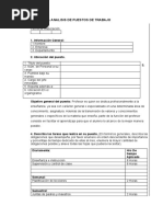 Formato para Analisis de Puestos