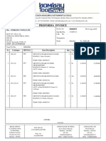 Proforma Invoice: 15-Apr-2019 Dt. Our Ref - No