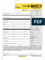 Western Union Money Transfer Receipt PDF