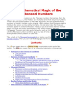 The Mathematical Magic of The Fibonacci Numbers