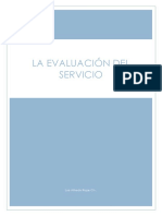 La Evaluación Del Servicio PDF