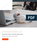 Voyager 8200 Uc: Avoid The Noise. End The Distraction