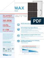 72 Layout 345-385W 19.4% 0 +5W: Monocrystalline Module