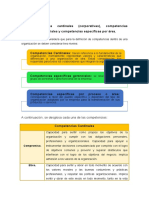 Competencias Cardinales (Corporativas), Competencias Específicas Gerenciales y Competencias Específicas Por Área.