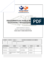 Dr-Me-Pr-Pr-005 PTS Procedimiento de Trabajo Seguro de Excavadoras y Retroexcavadoras