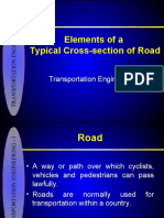 Elements of A Typical Cross-Section of Road: Transportation Engineering - I