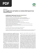 Editorial: New Insights Into and Updates On Antimicrobial Agents From Natural Products