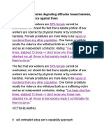 Prostitution Promotes Degrading Attitudes Toward Women, and Invites Violence Against Them