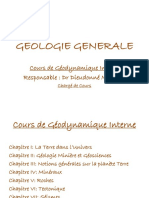 Cours Géodynamique Interne PDF