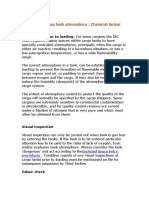 Preparing A Cargo Tank Atmosphere: Chemical Tanker Procedure