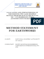 Method Statement For Earthworks