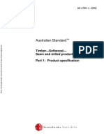 As 4785 1 2002 Timber Softwood Sawn and Milled Products Product Specification PDF