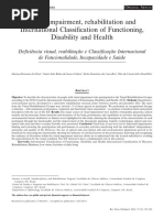 Visual Impairment, Rehabilitation and International Classification of Functioning, Disability and Health