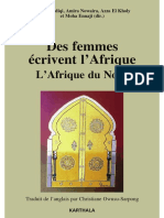 Des Femmes Écrivent L'Afrique, L'Afrique Du Nord