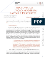 A Filosofia Da Educação Moderna - Bacon e Descartes PDF