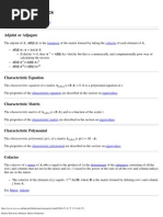 Matrix Properties: Adjoint or Adjugate