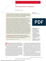 Management of Preexisting Diabetes in Pregnancy 2019