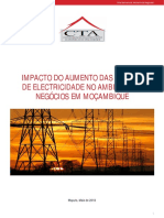 Impacto Do Aumento Das Tarifas de Electricidade