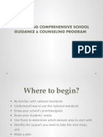 Developing Comprehensive School Guidance & Counseling Program