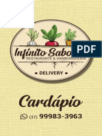 Infinito Sabores - Cardápio