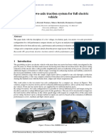 Two-Motor, Two-Axle Traction System For Full Electric Vehicle