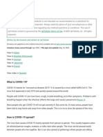 Patient Education - Coronavirus Disease 2019 (COVID-19) Overview (The Basics) - UpToDate