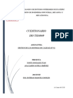 Cuestionario Iso TS 16949