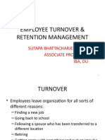 Employee Turnover & Retention Management: Sutapa Bhattacharjee, GPHR Associate Professor Iba, Du