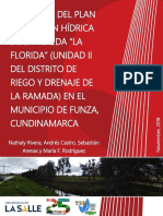 Plan de Gestión Hídrica - Vda. La Florida