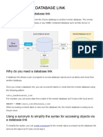 Oracle CREATE DATABASE LINK