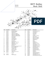 RD75 Redline Rock Drill: Parts List