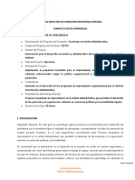 GUIA DE APRENDIZAJE - Tabulacion - Proponer Programas de Mejoramiento en La Unidad Administrativa