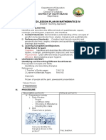 Detailed Lesson Plan in Mathematics IV 2020