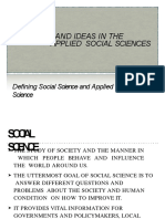 Discipline and Ideas in The Applied Social Sciences