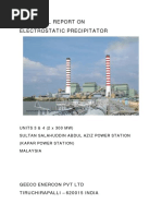 Technical Report On Electrostatic Precipitator: Geeco Enercon PVT LTD Tiruchirapalli - 620015 India