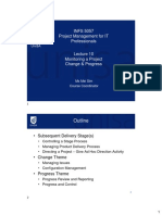 PMITP Lecture 10 - Monitoring A Project and Change Progress - 2 Pages Per Slide