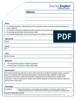 Environmental Problems Lesson Plan