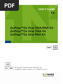 ExiPrep DX Viral DNA, RNA Kit (K-4471 - 3) Manual EN (v2.0)