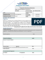 Assignment Brief (RQF) : Student Declaration