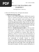 Technology For Teaching and Learning 2: 1. Intellectual Property Rights