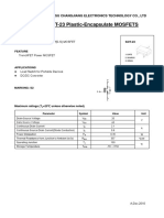 SOT-23 Plastic-Encapsulate MOSFETS: Jiangsu Changjiang Electronics Technology Co., LTD