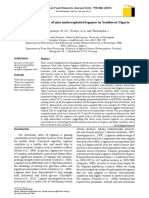 Nutritional Potential of Nine Underexploited Legumes in Southwest Nigeria