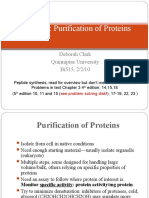 Lecture 3: Purification of Proteins: Deborah Clark Quinnipiac University Bi515, 2/2/10