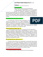 Observaciones y Recomendaciones Secundaria Primer Grado