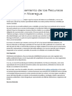 El Aprovechamiento de Los Recursos Naturales en Nicaragua