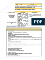 Sesión de Aprendizaje #1 de 2º 2018