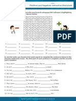 Positives and Negatives Interactive Worksheet: Esl / Efl Resources