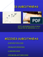 Clase 3 y 6. MICOSIS SUBCUTANEAS - Medicina PDF